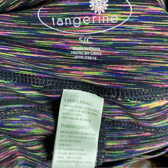 Tangerine Yoga Pants Leggings Multicolor Space Dye Athletic - Picture 7 of 8